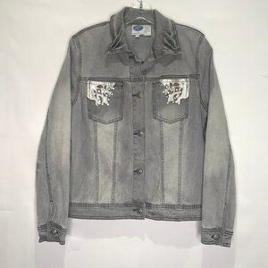 Diane Gilman DG2  Jean Jacket sz M Denim
